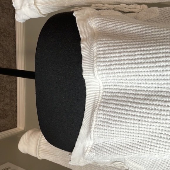 FREE People White Long Sleeve Tunic Sweater Blouse Top Size SP - Picture 7 of 10